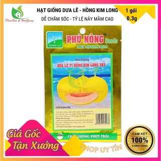 Dưa lê siêu trái siêu ngọt hồng kim long f1 383 - phú nông seeds - - shop phân bón và hạt giống