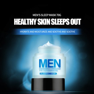 Mặt nạ ngủ Laikou giúp Hỗ Trợ Giảm mụn đầu đen và se khít lỗ chân lông dùng cho nam giới 70g