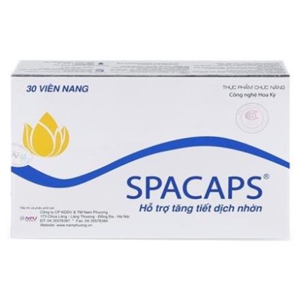 Spacaps – Hỗ trợ giảm khô âm đạo, tăng tiết dịch nhờn khi yêu (Hộp 30 viên)