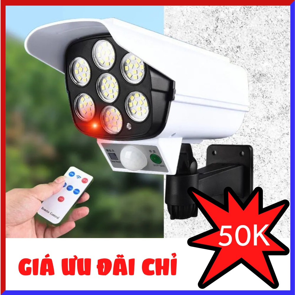 Đèn năng lượng mặt trời, Đèn led giả camera siêu sáng xoay 360 độ TIME HOME