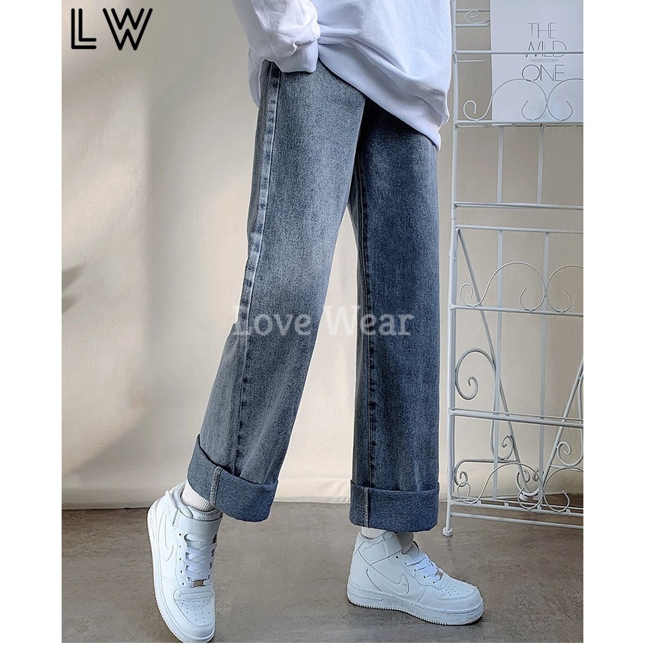 Quần Jean Nữ,baggy, quan jeans, Ống Suông Rộng, NS-01 Cao Cấp - Phong cách Hàn Quốc