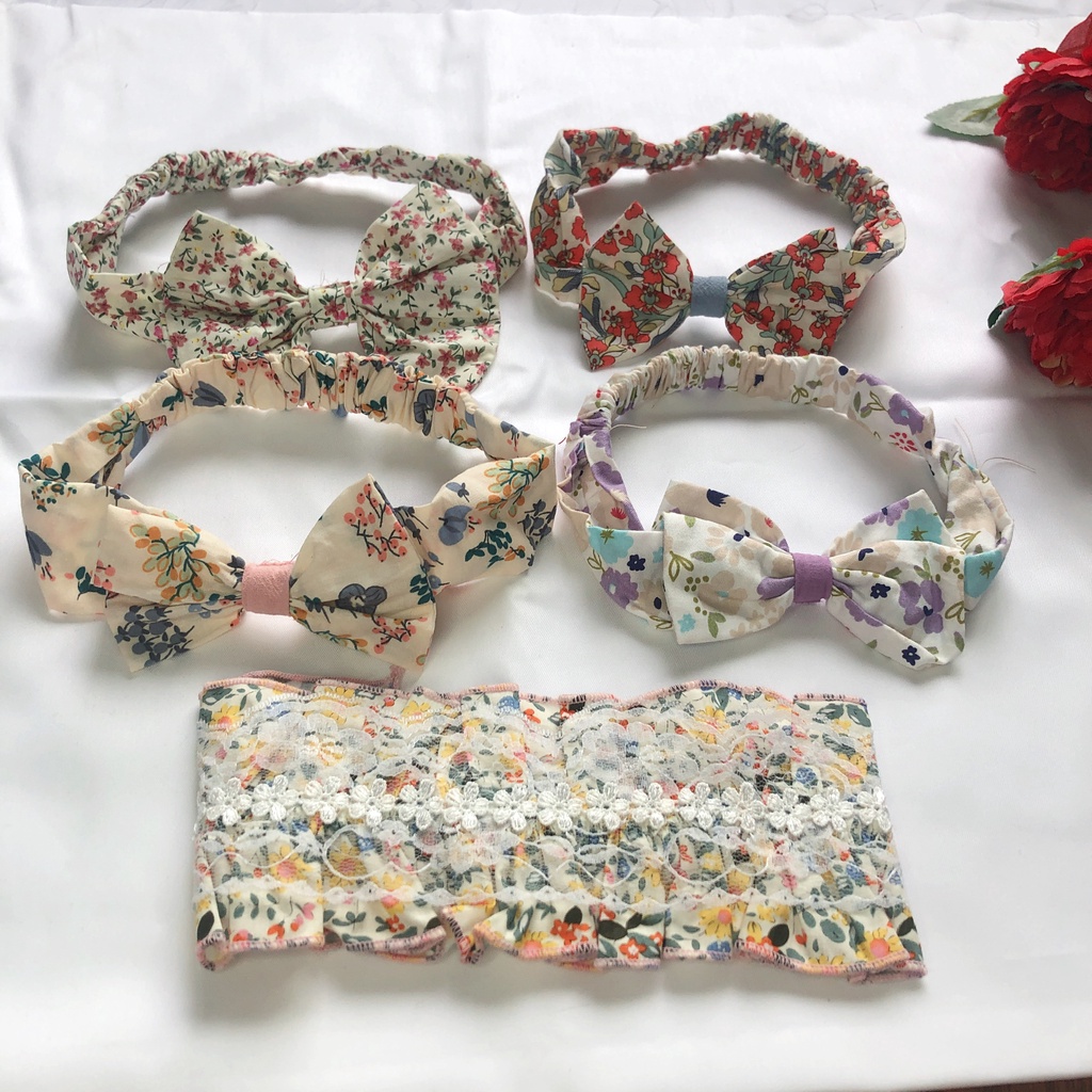 Turban cho bé gái [ THEO MẪU VÁY - BODY ] turban nơ bé gái dễ thương thời trang trẻ em BABYSTORE88