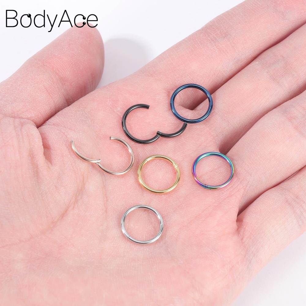 1 Khuyên Mũi Tròn 6/7/8/9/10mm Bằng Thép Không Gỉ