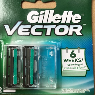 Bộ 2 lưỡi dao kép Gillette Vector chính hãng giá tốt
