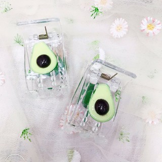 Kẹp tóc Càng Cua Trong Suốt Họa Tiết Hình Quả Bơ Chất Lượng Cao Bền Đẹp