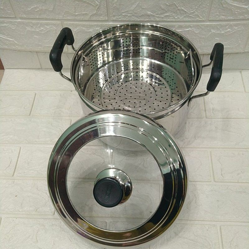 Bộ nồi inox  luộc gà ,hấp xôi