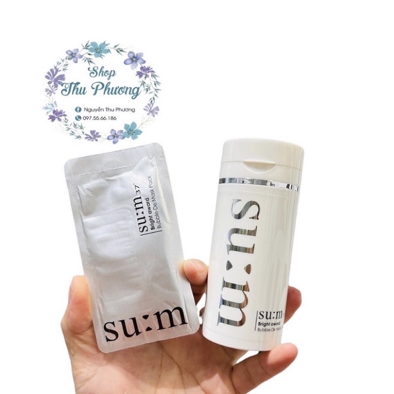 Gói Mặt nạ thải độc SU:M 37 Bright Award Bubble-De Mask Pack