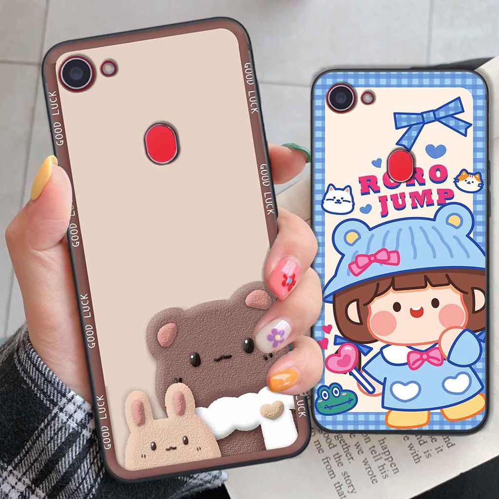 Ốp Oppo F5 / F5 Youth / F7 bear brick, gấu đáng yêu, dễ thương