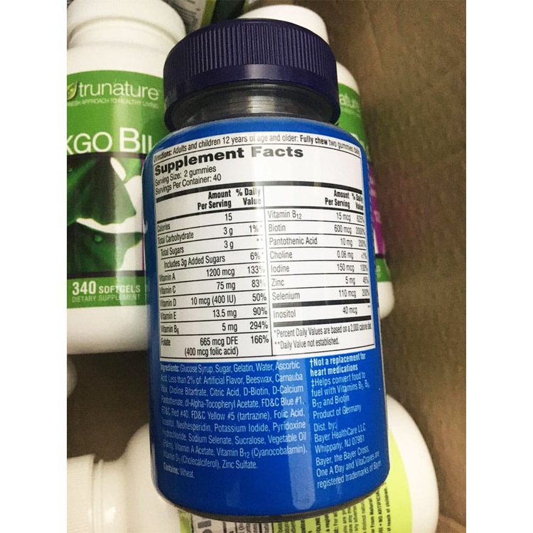 Kẹo dẻo đa Vitamin dành cho nam One a Day Men’s Vitacraves Gummies 80 viên