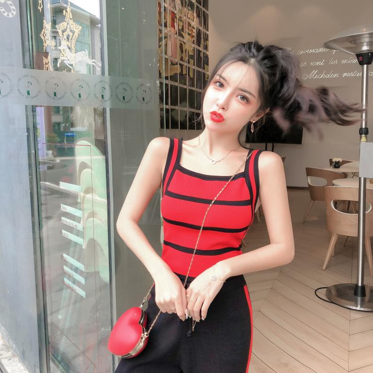  Áo 2 dây họa tiết kẻ sọc thời trang dành cho nữ | BigBuy360 - bigbuy360.vn