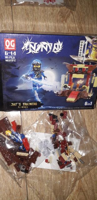 Lắp ráp 1 hộp LegoNinja rồng QD653 có nhiều chi tiết