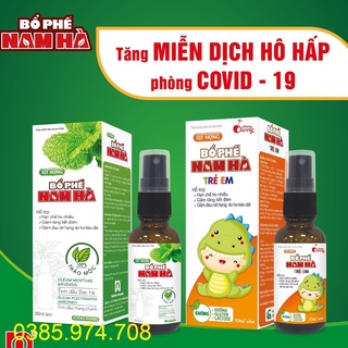Xịt họng bổ phế Nam Hà giúp bổ phế, giảm ho