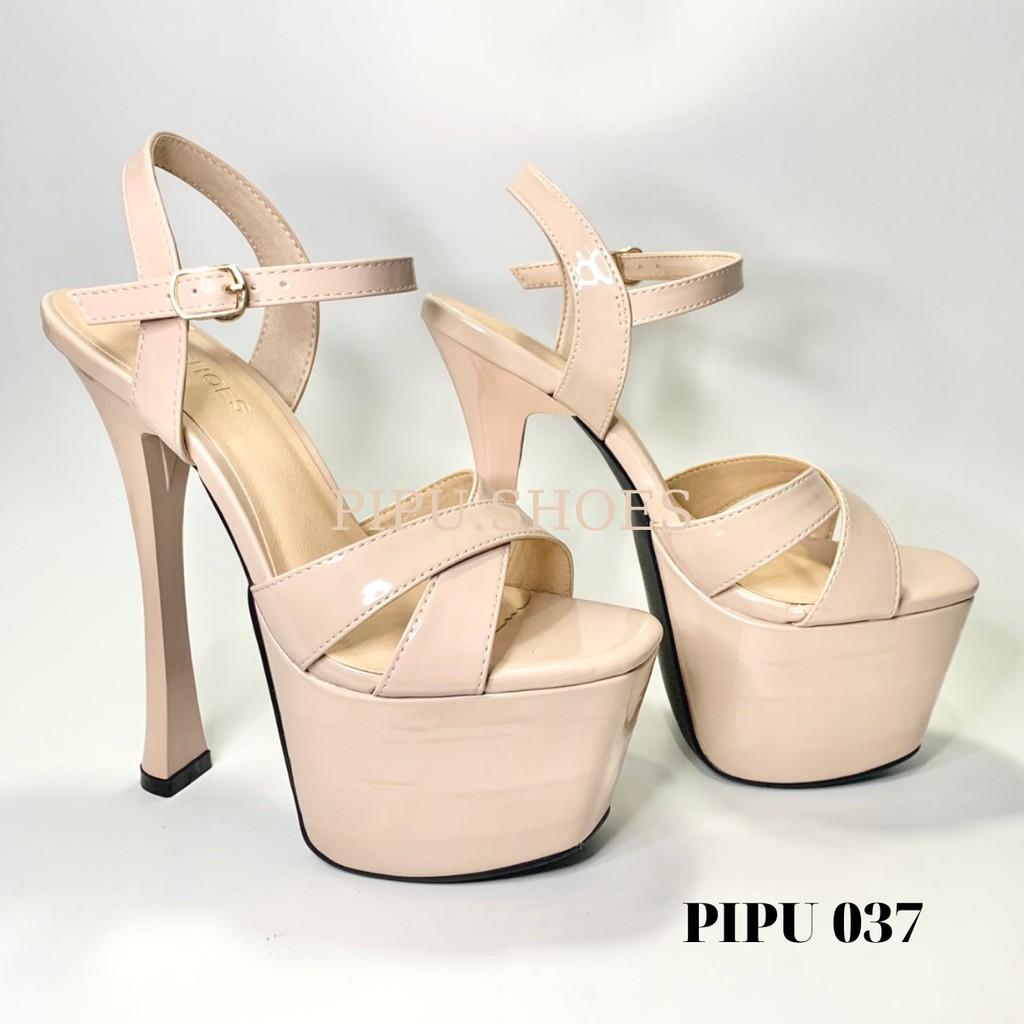 Giày cao got đế đúp nữ 16cm & 17cm ,sandals cao got trên 10cm catwalk