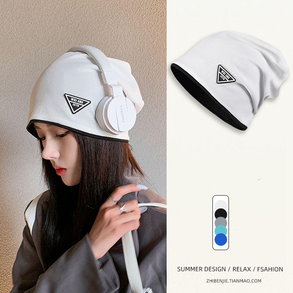 Mocho Mũ Beanie Hình Tam Giác In Chữ Phong Cách Hàn Quốc Cá Tính Bảo Vệ Tai Cho Nam Và Nữ