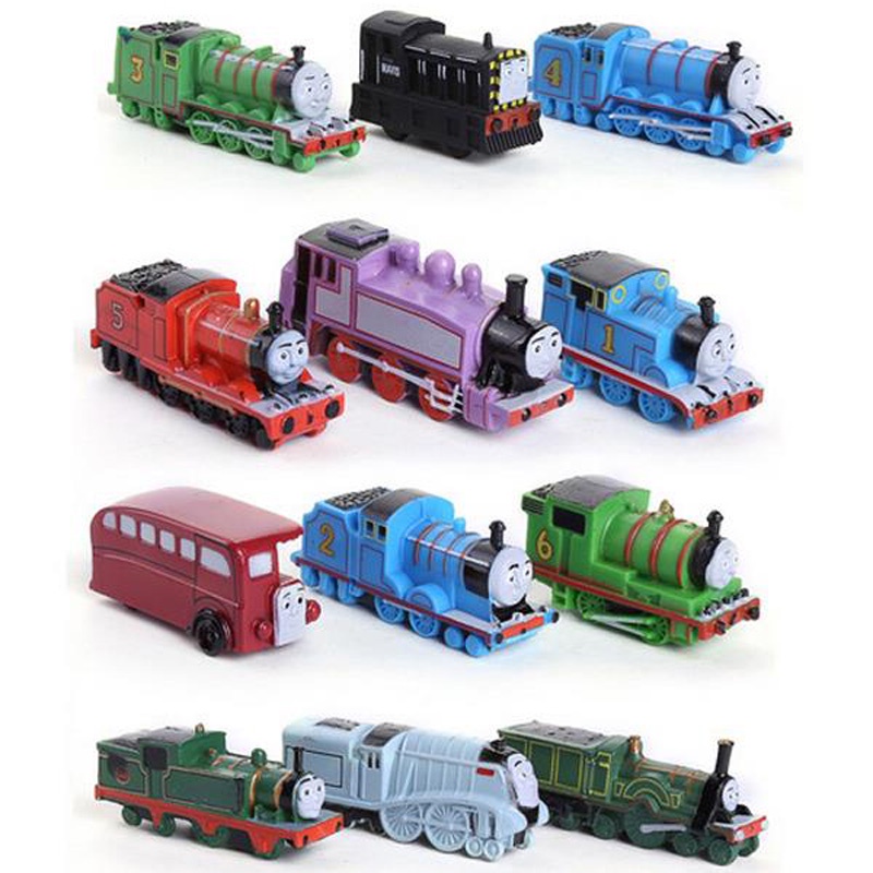 Set 12 Mô Hình Tàu Lửa Thomas E Mimigos Bằng Nhựa ABS Dành Cho Bé
