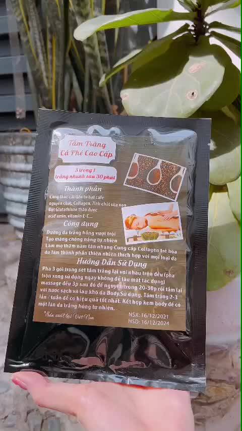 Tắm trắng cà phê cao cấp 3 trong 1 giúp trắng da, mịn da , tẩy tế bào chết da, mờ thâm - tinastore29 | BigBuy360 - bigbuy360.vn