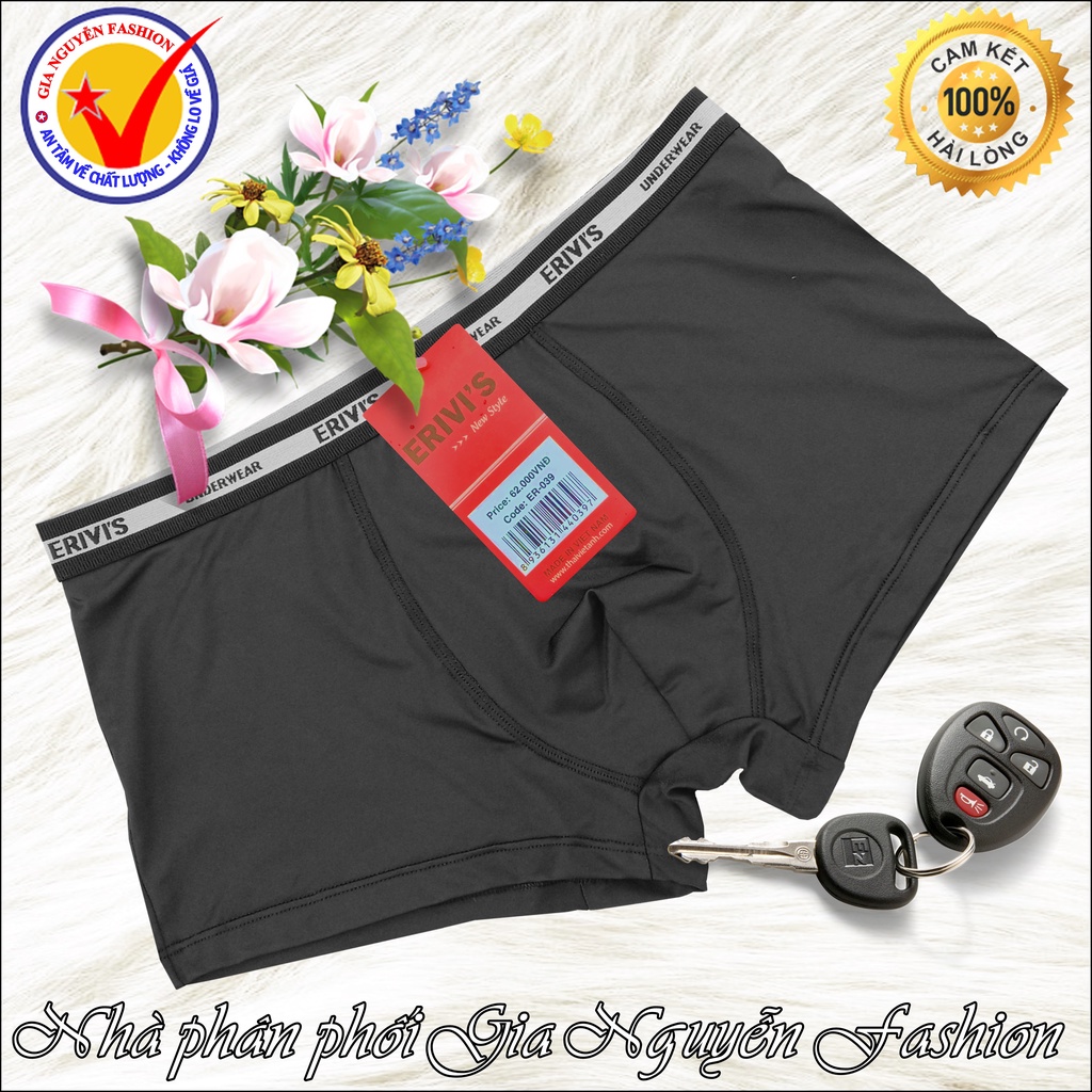 Quần Big size 80-150kg: Combo 4 Quần Boxer nam Erivis - Hàng Việt Nam chất lượng cao