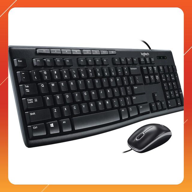 Bộ bàn phím và chuột có dây Logitech MK200 - Chính Hãng