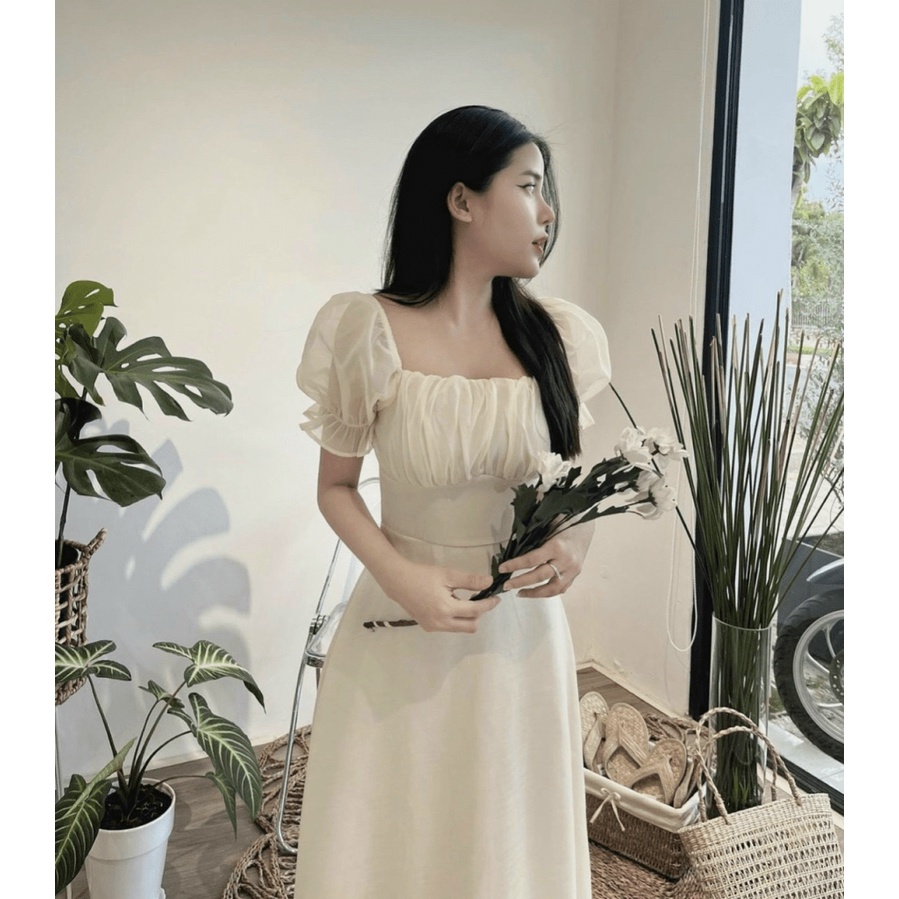 Váy Đầm Dự Tiệc Trễ Vai Dài Phong Cách HQ Cực Xinh Sang Chảnh HOTTREND  - ĐĂNG QUANG CLOTHER