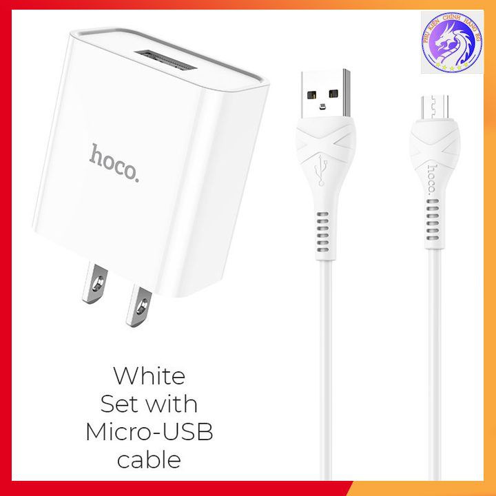 Bộ Sạc 1 Cổng 2.1A Chính Hãng Hoco C81 - Hàng Chính Hãng - Bảo Hành 12 Tháng
