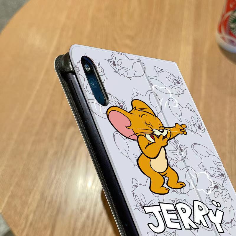 Bao Da Máy Tính Bảng In Hình Tom Và Jerry Cho apple ipad air ipad mini 123456 Bao Da Máy Tính Bảng Thời Trang Cho ipad 8.3inch 9.7inch 11inch 10.2inch Ốp