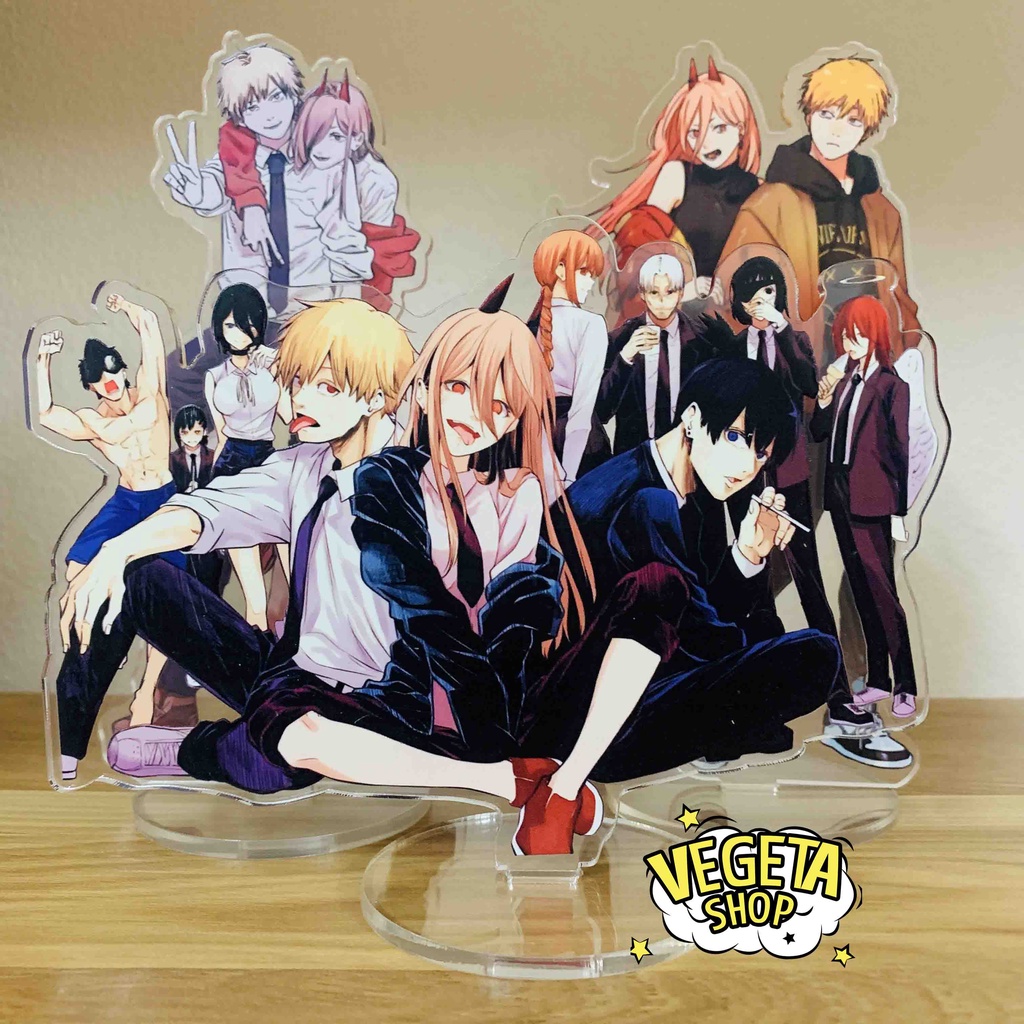 Mô Hình Tượng Standee Acrylic Mica 2 mặt - Chainsaw Man - Denji Pochita Power Aki Hayakawa Makima Reze Angel Himeno