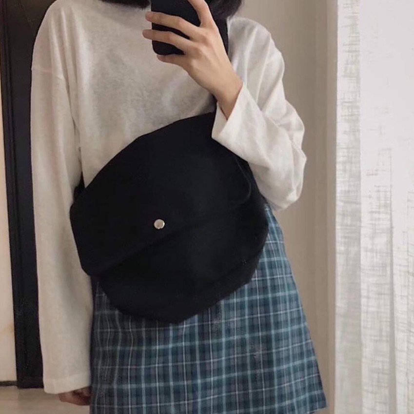 TÚI TOTE HỘP BASIC TRƠN UNISEX