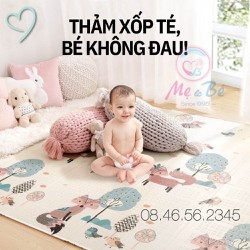 [Chỉ bán Loai 1❤️]Thảm xốp  XPE cho bé gấp gọn tấm lót trải sàn 2 mặt chống thấm chống trơn hàn quốc phủ silicon dày đẹp