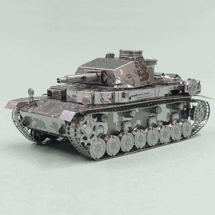 Đồ Chơi Lắp Ráp Mô Hình 3D Bằng Kim Loại Piececool Xe Tăng Panzer IV Của Đức Quốc Xã