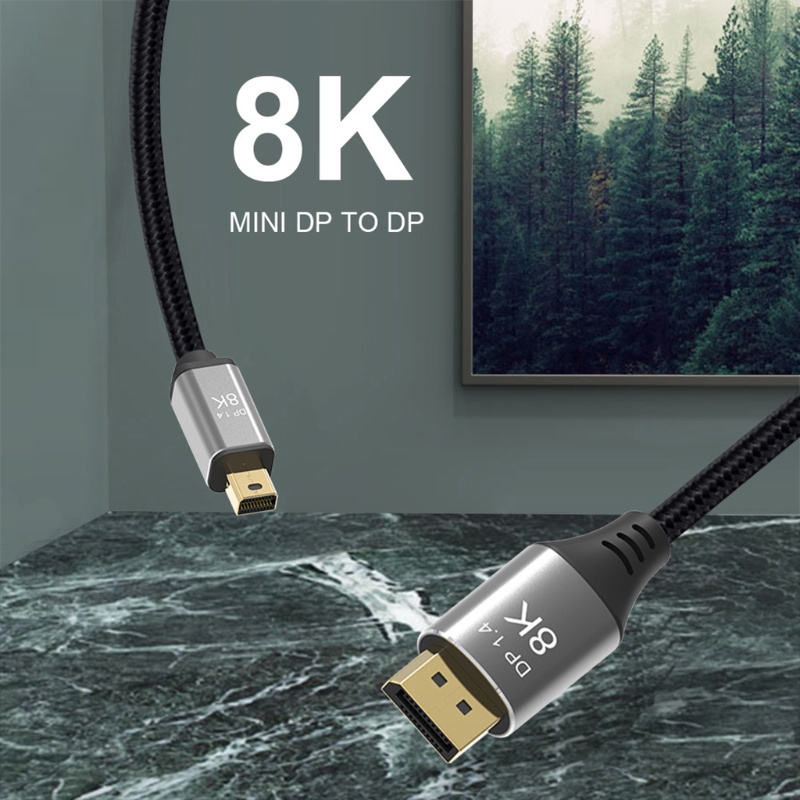 Dây Cáp Kết Nối Hai Chiều 8k 60Hz 4k144Hz Hd Sang Dp Phiên Bản Mới 1 4 Mini Dp