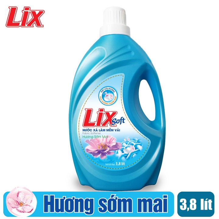 Nước xả vải Lix Soft hương sớm mai 3.6 lít (LSF38)