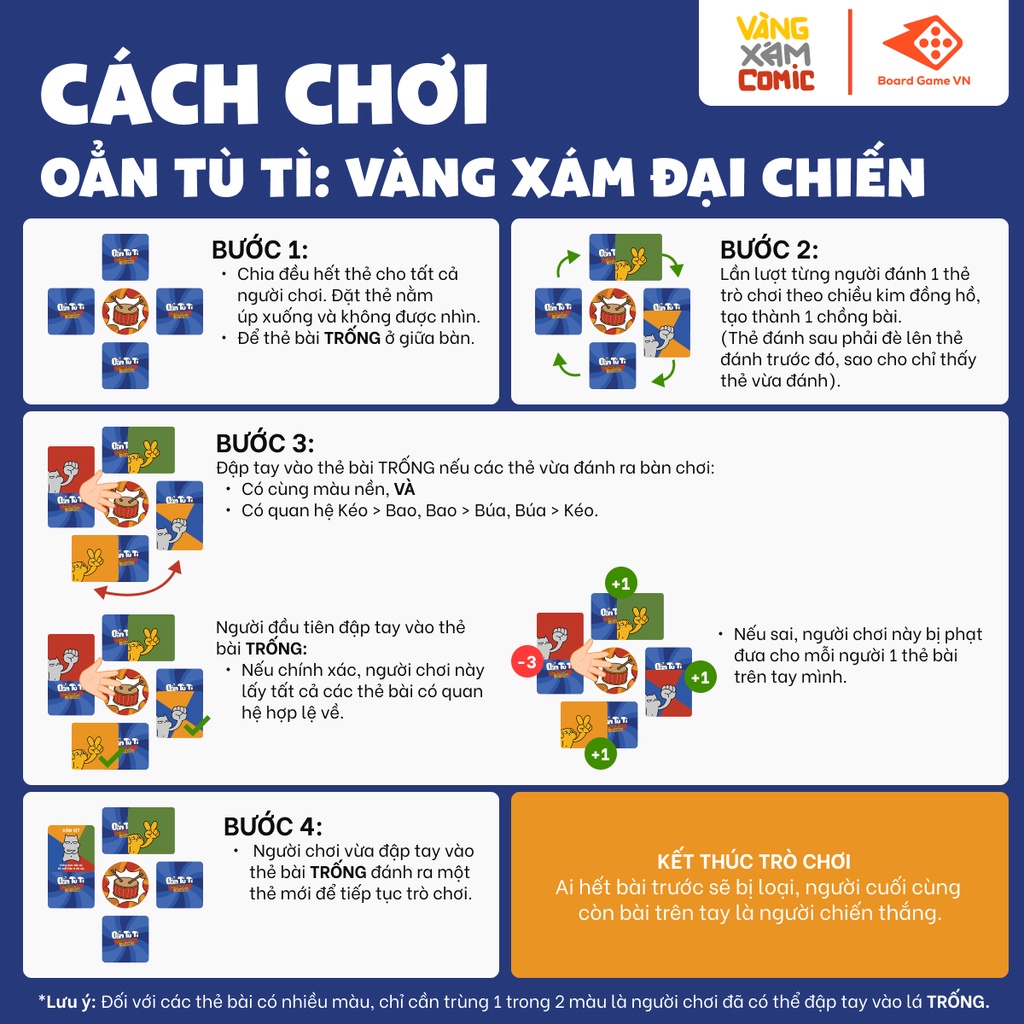 Boardgame Oẳn Tù Tì - Vàng Xám Đại Chiến - Thư Viện Đồ Chơi