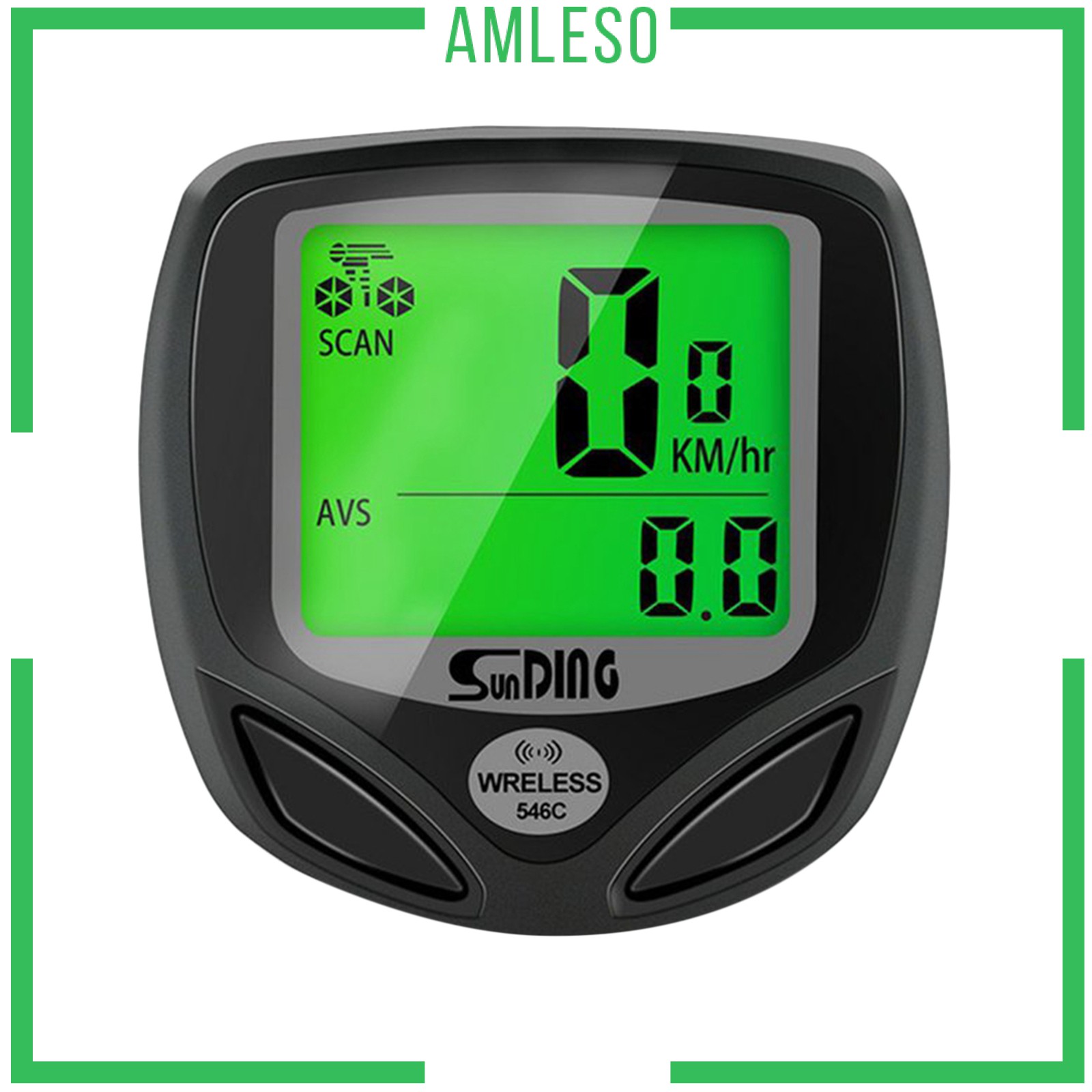 [AMLESO] Wireless Bike LCD Digital Speedometer Tachometer Odometer Gauge Waterproof Meter