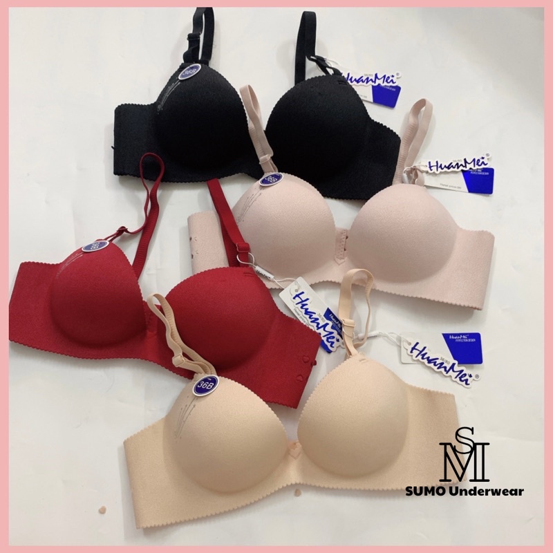 Áo lót nữ su đúc vân ngôi sao kiểu vát bản áo cắt 3d thoáng, không gọng, đệm bàn tay nâng ngực L2030. Ảnh và video thật.