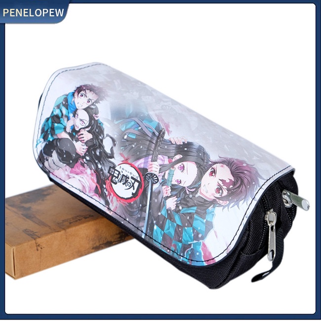 Bóp Viết Da PU Họa Tiết Demon Slayer: Kimetsu no Yaiba Cỡ Lớn