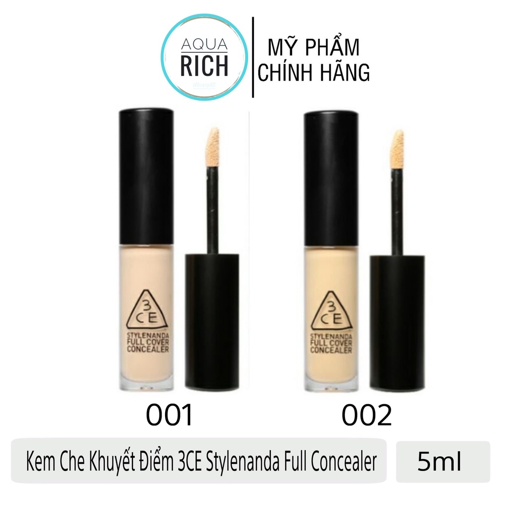 Kem Che Khuyết Điểm 3CE Stylenanda Full Concealer 5ml Hàn Quốc