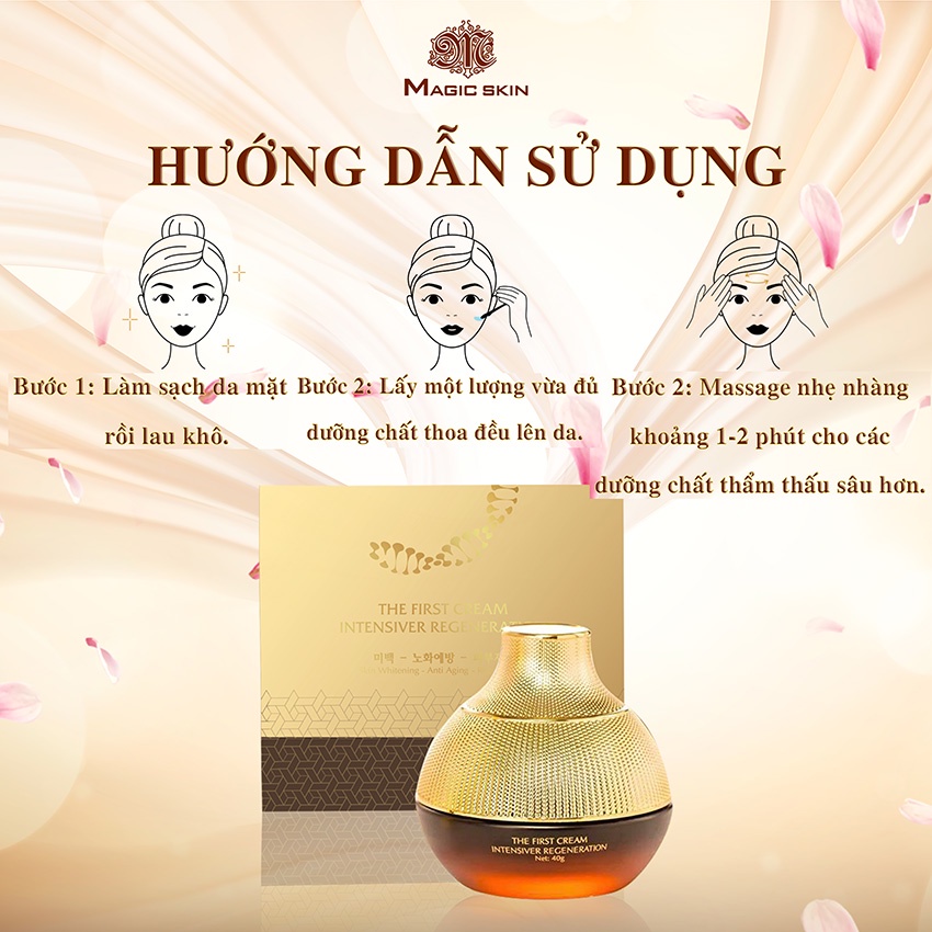 Kem dưỡng da ban đêm kem phục hồi da tái sinh dưỡng chống lão hóa cấp ẩm dưỡng trắng da mặt - LAVAHA SHOP