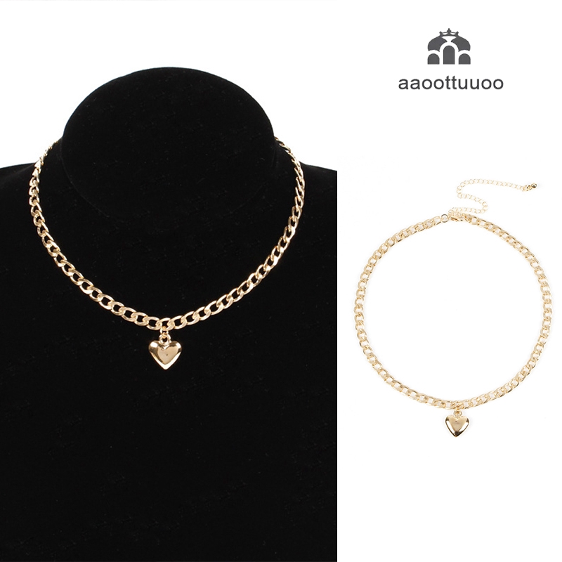 Dây chuyền choker mặt hình trái tim dễ thương hợp thời trang dành cho nữ