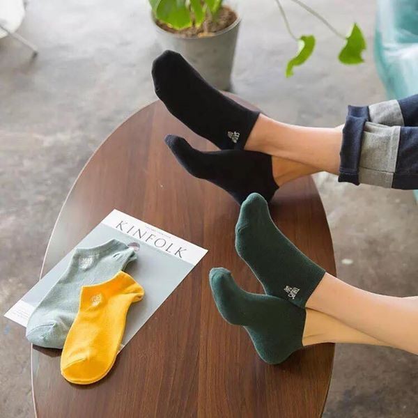 Hộp 7 đôi tất nữ chống mùi 7 ngày 7 màu kute