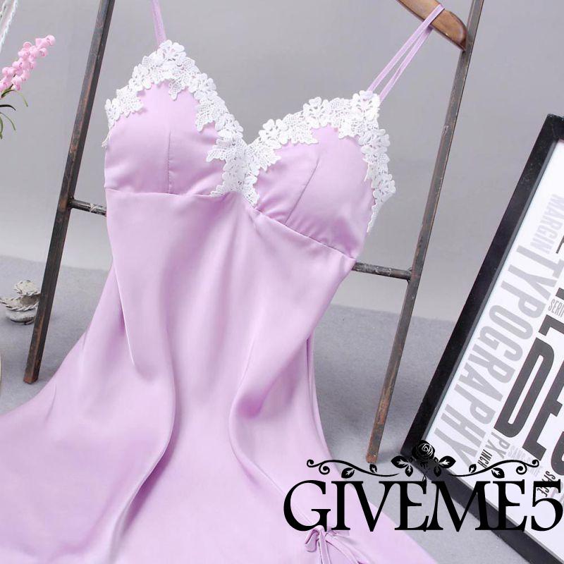 đồ ngủ Lụa Cổ Chữ V Gợi Cảm Cho Nữ