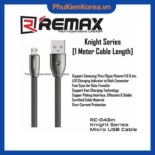 Cáp sạc Android Remax RC-043m ✓ Hàng chính hãng ✓