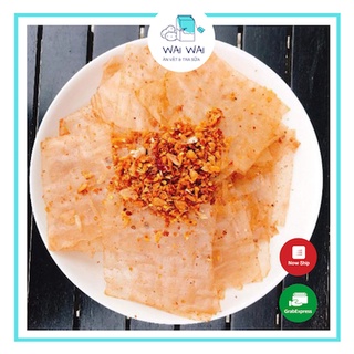 Bánh tráng muối nhuyễn xì ke tỏi - bánh tráng tây ninh siêu cay, siêu nghiện