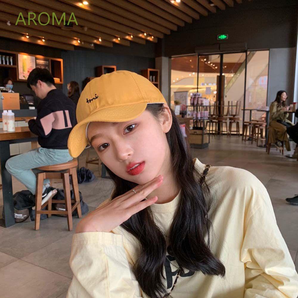 Mũ lưỡi trai thêu chữ phong cách hip hop Hàn Quốc cho nam nữ