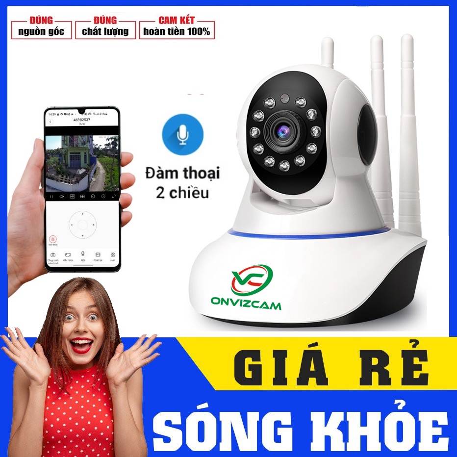 Camera ip YOOSEE 1080P 3 anten xoay theo chuyển động