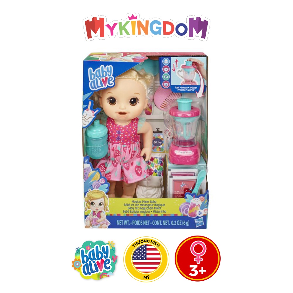 [Mã LIFEXANH03 giảm 10% đơn 500K] [Mã LIFEMKD3 giảm 100K đơn 499K] Búp bê Baby aLive - Bé Cherry tiểu thư E6943