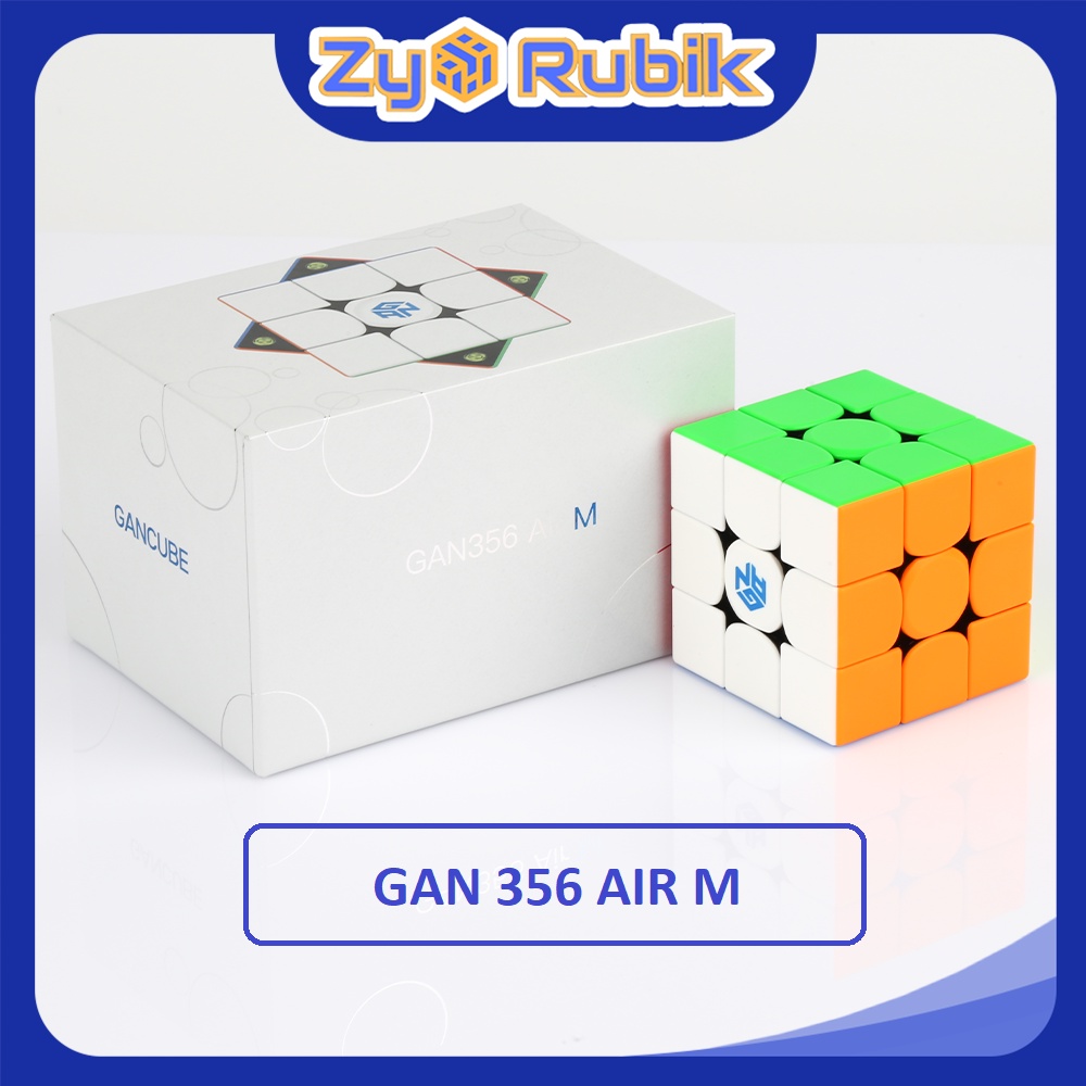 Rubik 3x3x3 Gan356 AIR M flagship 2020 Stickerless / Đen (Hãng Mod Nam Châm) - ZyO Rubik