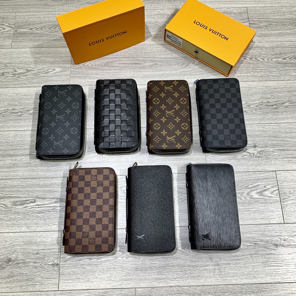 Ví Cluth Nam ☀ Ví Cluth xách tay 1 khóa Louis Vuitton Fullbox túi thẻ phụ kiện