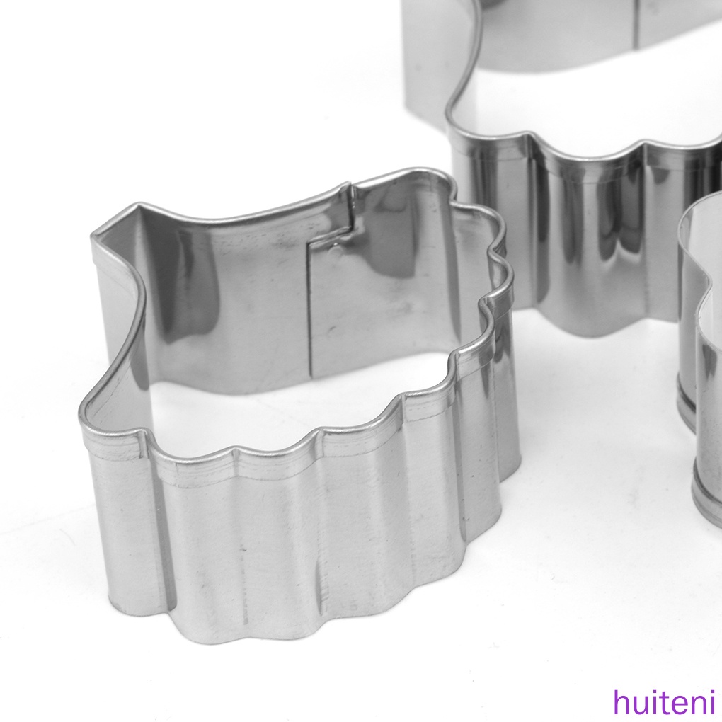 Set 3 khuôn cắt bánh hình cánh hoa cẩm chướng bằng thép không gỉ