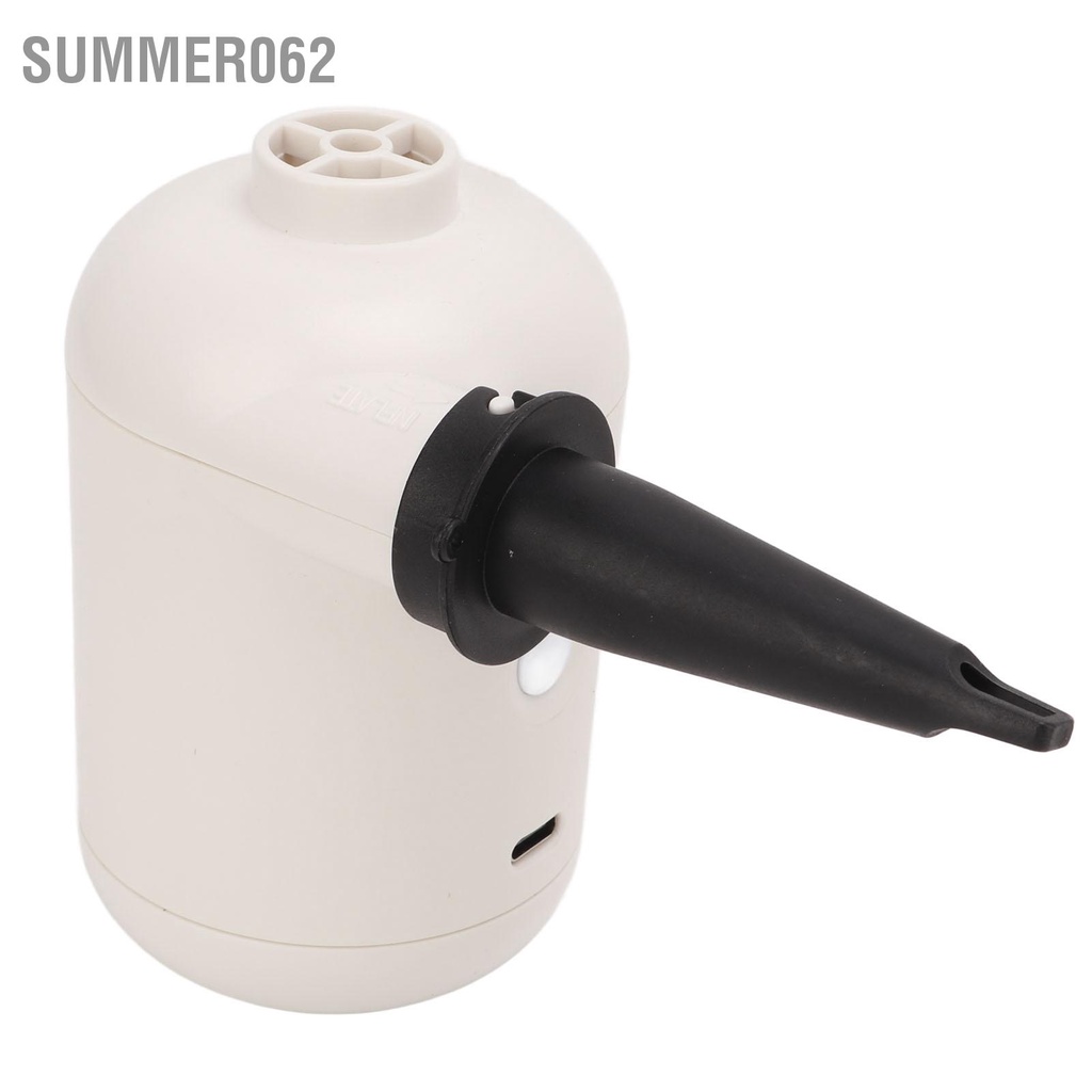 Summer062 Máy bơm không khí điện USB 2A DC5V có thể sạc lại đa năng thổi di động với vòi phun cho Sofa Lifebuoy