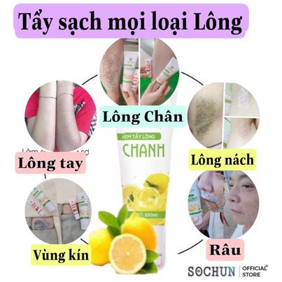 Kem Tẩy Lông vùng kín lông nách Chanh Gấc CHÍNH HÃNG triệt Lông vĩnh viễn tay chân nách râu ria mép Sochun Official | BigBuy360 - bigbuy360.vn